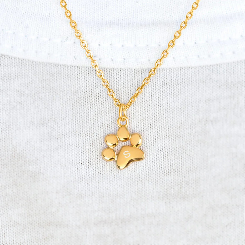 Paw necklace + Velvet Box